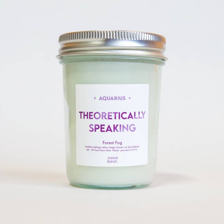 Aquarius - Forest Fog - Zodiac Soy Candle for wholesale by Nose Best Candles