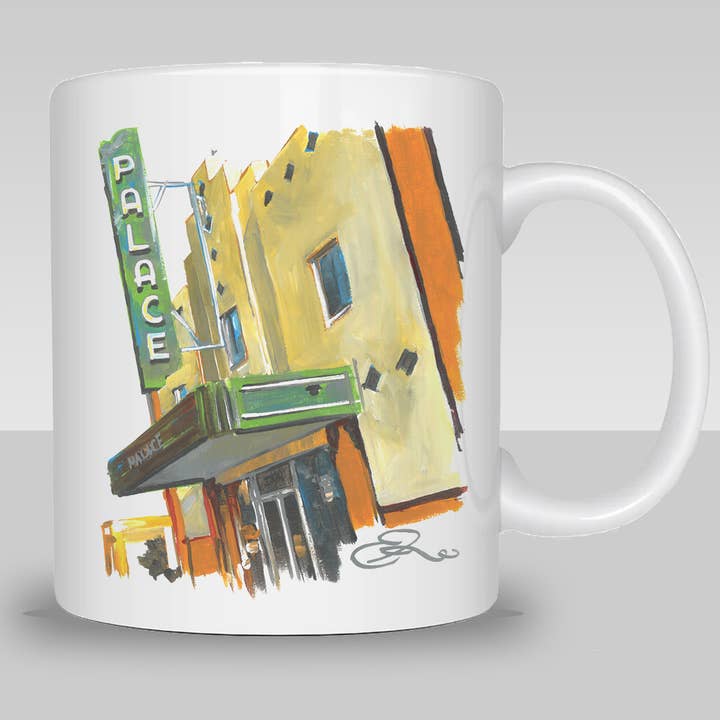 Marfa – Marfa Palace Theater Coffee Mug for wholesale by Eric Hanson Artwork