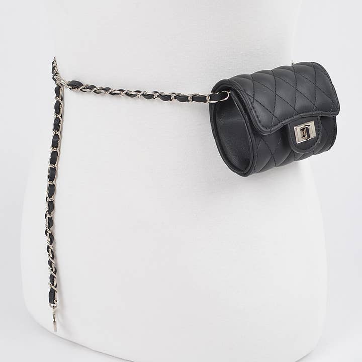 3AM BY H&D ACCESSORIES – wholesale Crossbody bag – Women's – Quilted Mini Bag w/ Chain Belt11