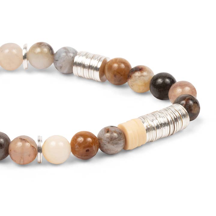 Scout Curated Wears - Wholesale Beaded Bracelet - Intermix Stone Stacking Bracelet - Mexican Onyx