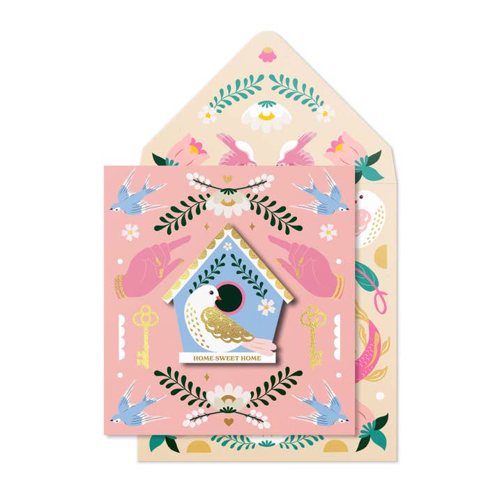 Home Sweet Home, New Home Handmade Greeting Card for wholesale by Tache