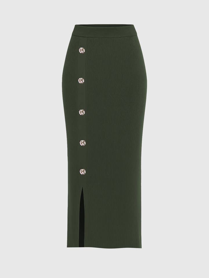 An'ge - Wholesale Skirt - Women's - NINI LONG SKIRT khaki5