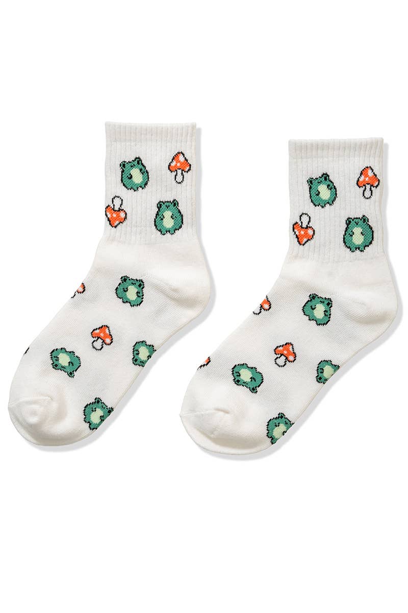 42POPS - Vente Chaussettes – femme - .Chaussettes Imprimées Cœur Amour Multi9