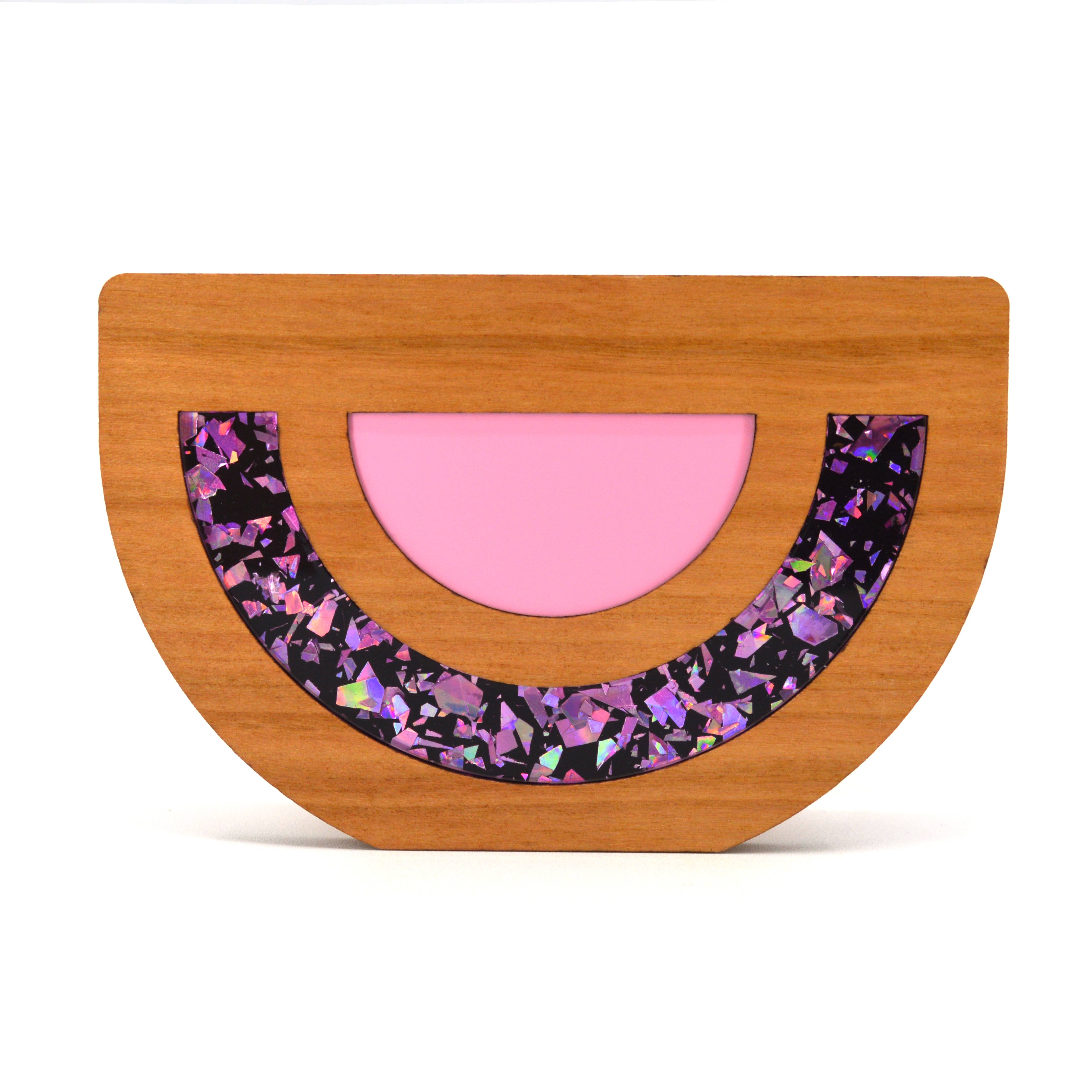 Verdant Moon - Wholesale Plant Pot - Geometric Table-top Air Planter — Wood, Acrylic0