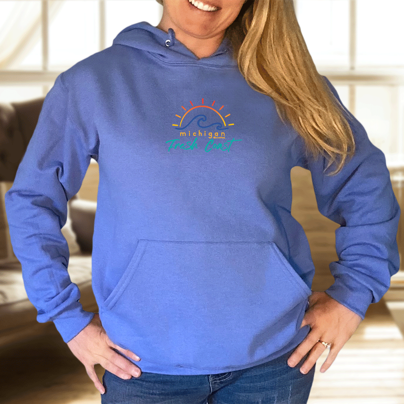 LIVNFRESH - Wholesale Hoodie - Women's - "Sunshine On The Fresh Coast" Relaxed Fit Classic Hoodie2
