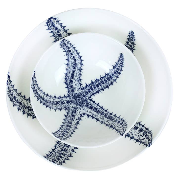 Cream Cornwall - Wholesale Bowl - Bone China Starfish Bowl