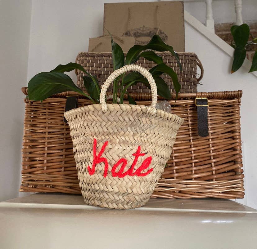 Mikwi - Wholesale Beach Bag - Personalized Beach Bag, Customized Straw - Palm Leaf Basket6