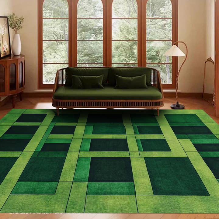 Emerald Grid - Handgemaakt NZ Wol Tapijt - Aangepaste Opties voor wholesale door Sova Rugs