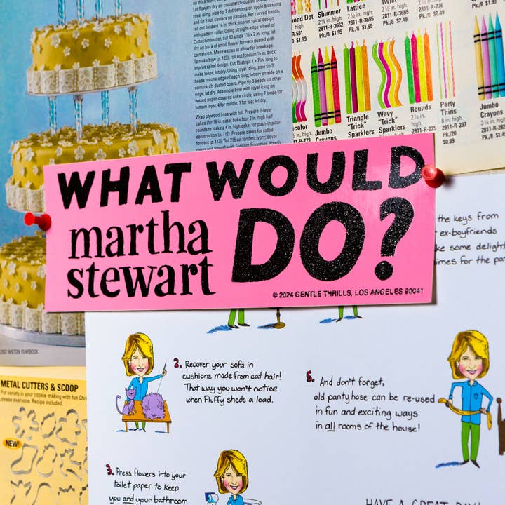 gentle thrills - Wholesale Sticker - what would martha stewart do bumper sticker