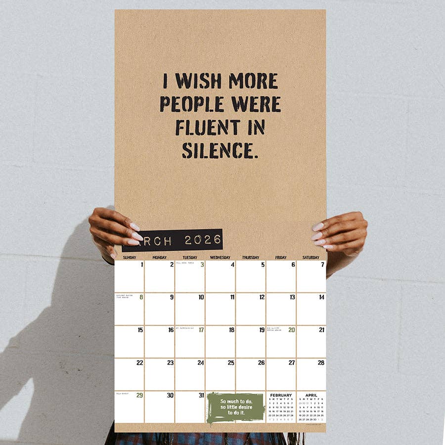 TF Publishing - Paper Goods - Wholesale Calendar - 2026 Anti-Affirmations Wall Calendar1