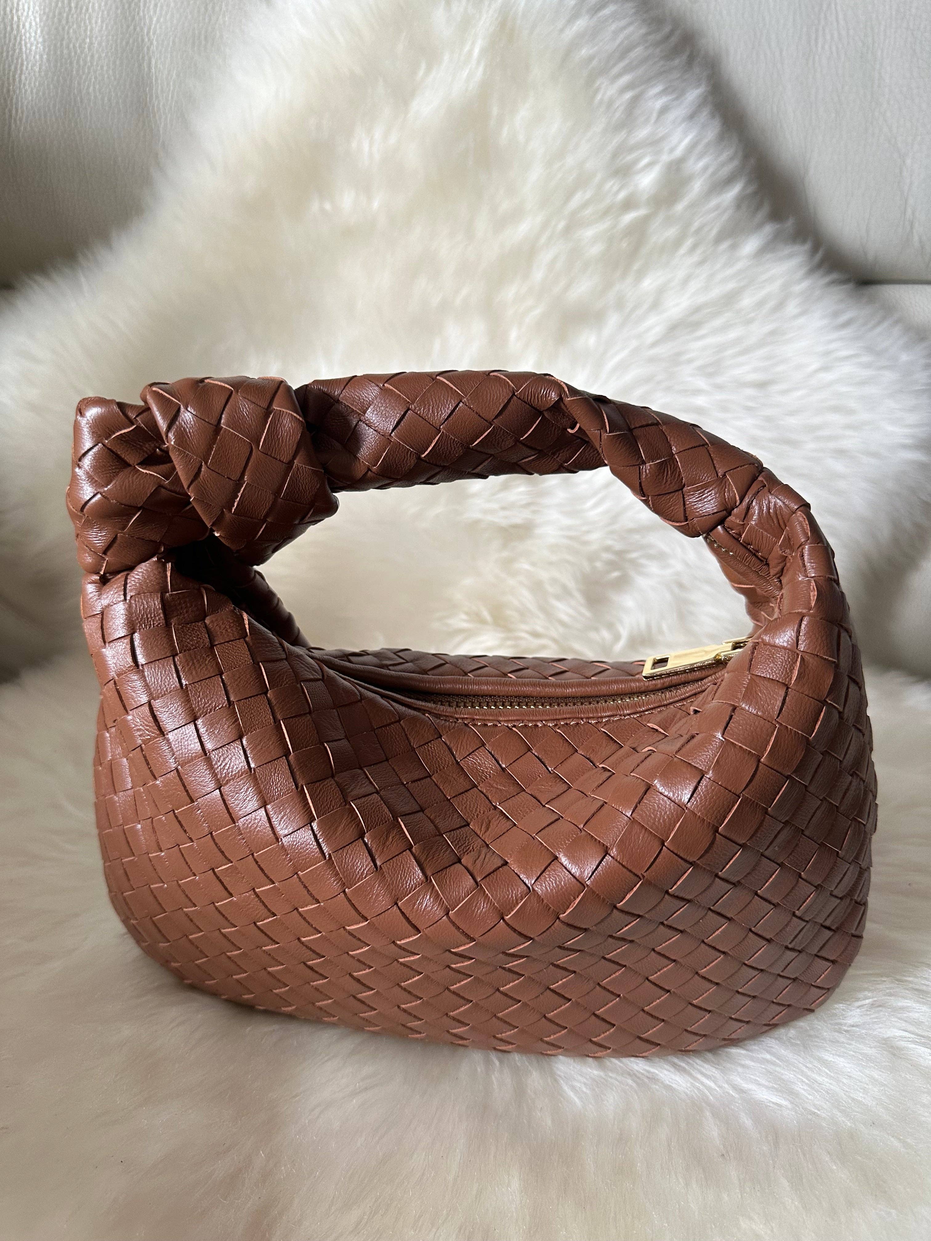 Zhade – Mala com alça superior – Mulher por atacado – JOLIE - pequena bolsa de couro trançado genuíno19