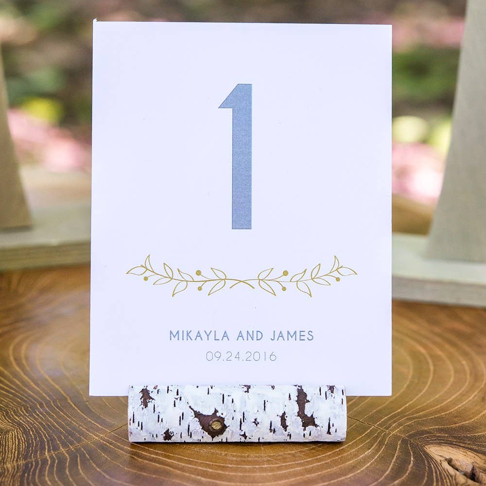 Weddingstar Inc. - Wholesale Place Card / Place Holder - Faux Birch Log Card Holders (6)2