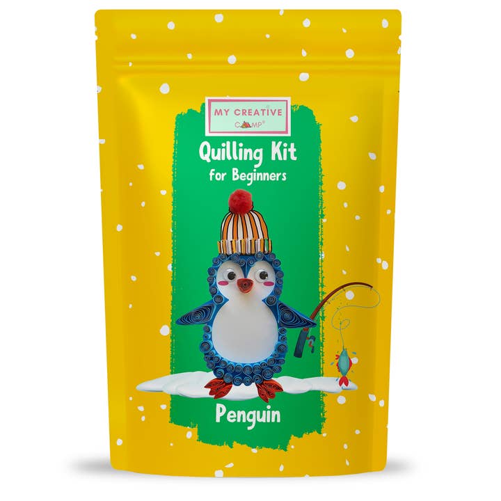 My Creative Camp LLC – Engroshandel DIY-hobbysæt – Begynder Penguin Mini Quilling Craft Kit