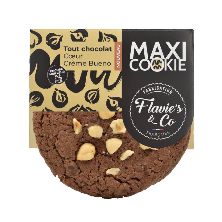 Flavie's & Co - Wholesale Cookie - Maxi Cookie All chocolate — heart cream bueno