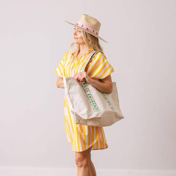 Sunshine Tienda - Wholesale Tote Bag - Women's - Sunshine Club Canvas Tote