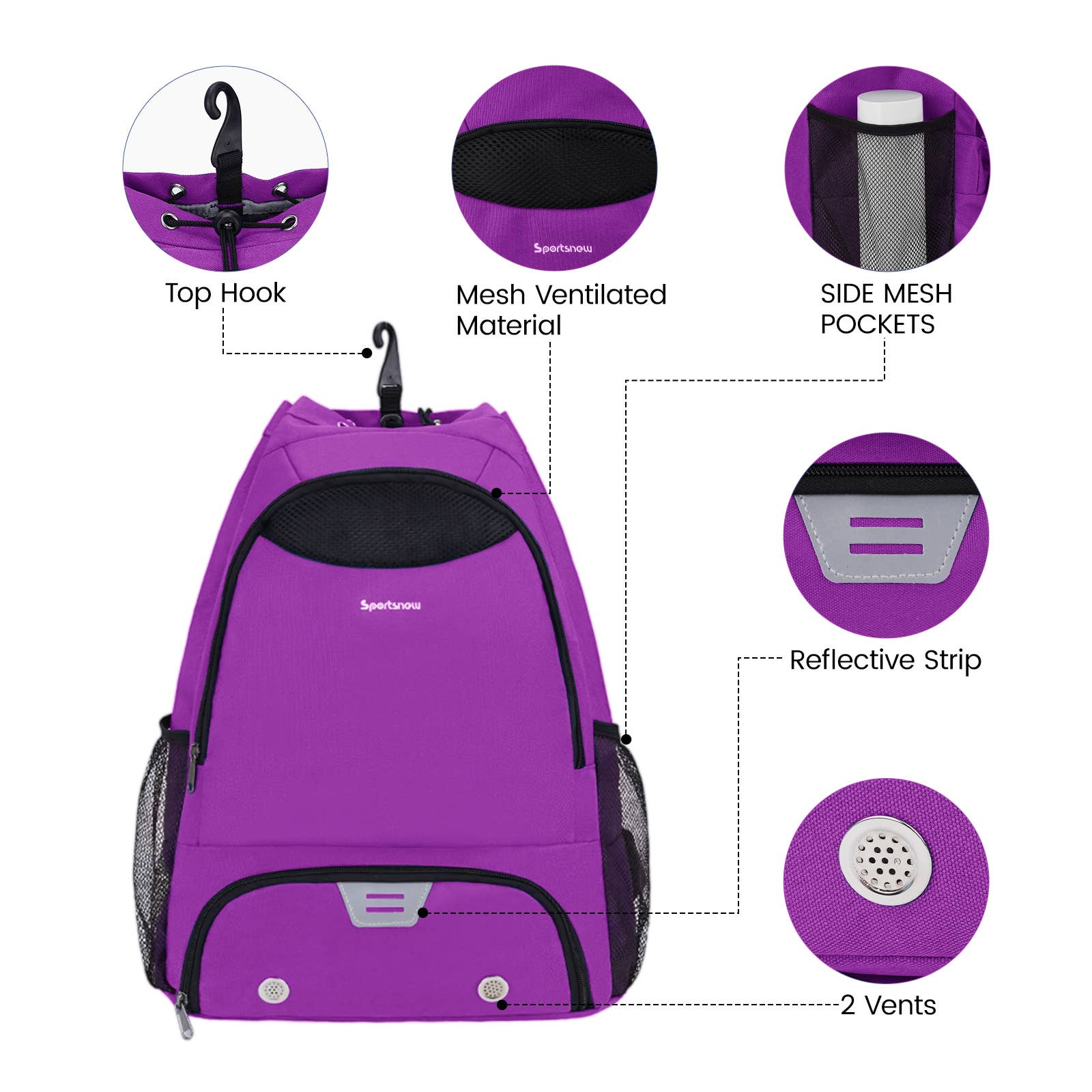 wandf - Wholesale Backpack - Unisex - Drawstring Backpack Soccer Basketball Backpack Gym Bag5