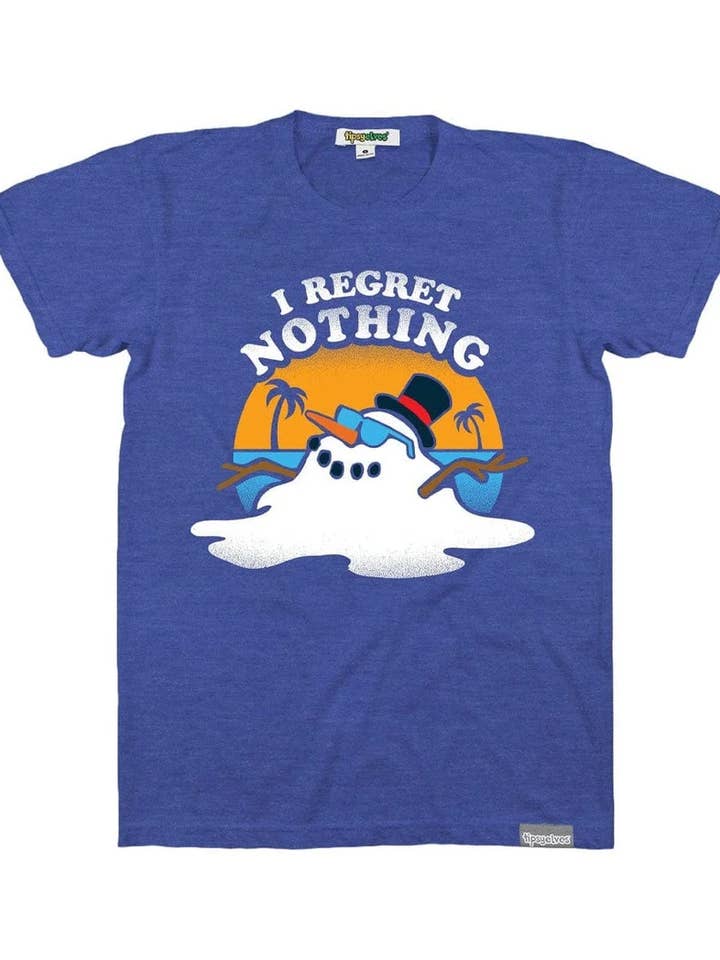 I Regret Nothing Snowman T-Shirt - Men's Funny Christmas Tee for wholesale by Tipsy Elves