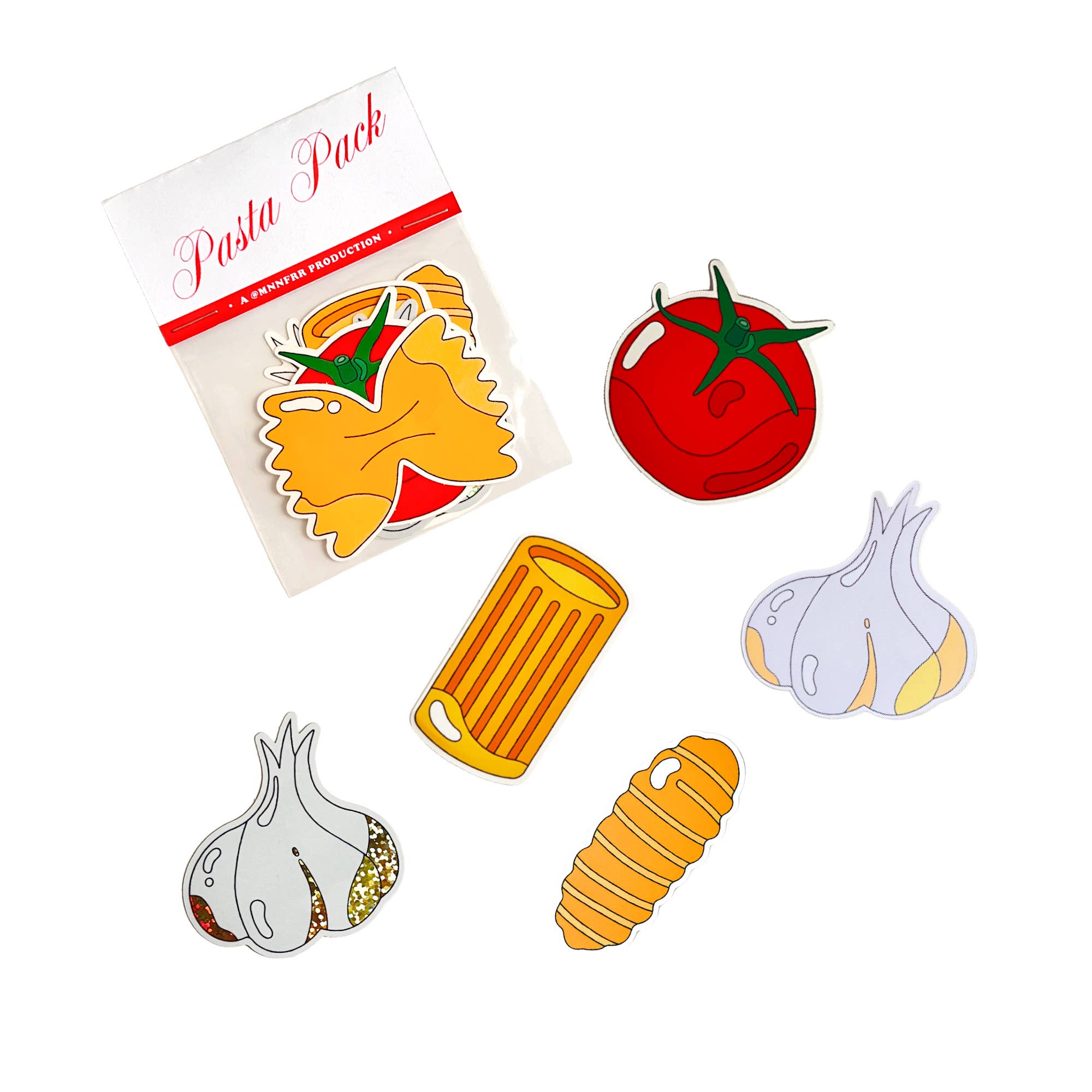 Pasta Sticker Pack for wholesale by Marianna Fierro Shop