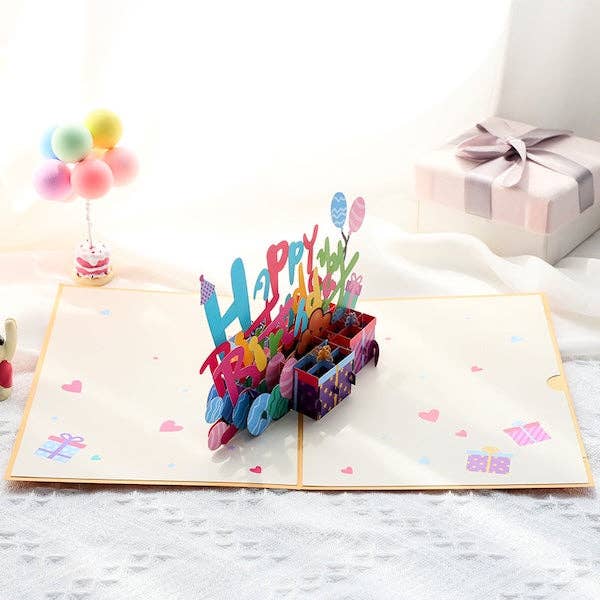LanLivia - Venta al por mayor Tarjetas de cumpleaños - Tarjeta 3D - Tarjeta de Feliz Cumpleaños