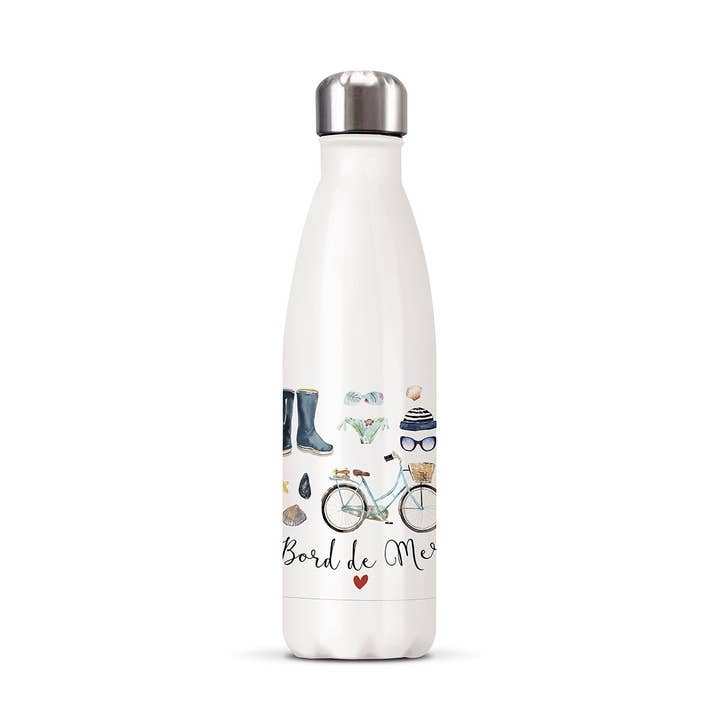 500ml isoleret flaske - Seaside for engroshandel hos Hirondelle & Cie