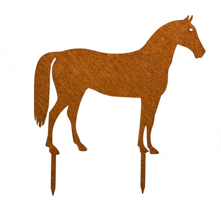 MM Stål Styles Patina Horse Garden Stake for engroshandel hos MM Steel Styles