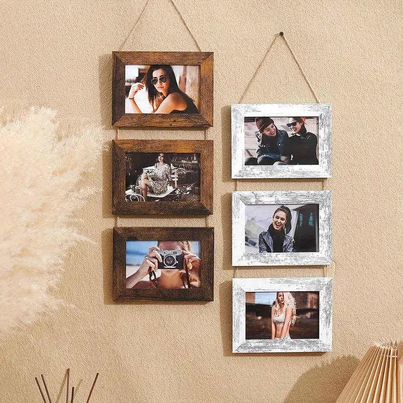 Huis Van Merken - Wholesale Picture Frame - Rustic Wood Photo Frame 4x6 - Vintage Wall Decor Art2