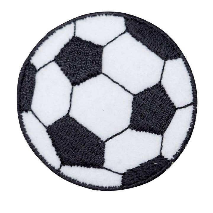 Pallone da calcio - 2" - Futebol - Toppa ricamata termoadesiva per la vendita all'ingrosso da parte di Wholesale Applique