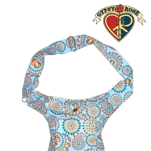 Cogumelos de Algodão Burst Print Hip Rider Saco por atacado de Gypsy Rose