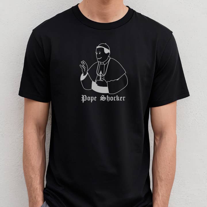A-Hole Shirts - Wholesale Screen Printed T-Shirt - Unisex - 'Pope Shocker' Tee