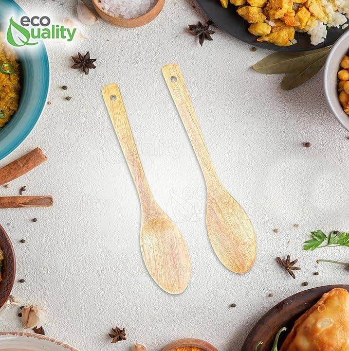 EcoQuality - Wholesale Kitchen Spoon - Large Solid Wooden Cooking Spoon for Stirring & Mixing4