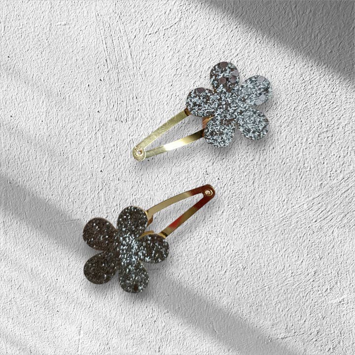 Kids4trendy - Wholesale Hair Clip - Kids - Glitter flower girl mega pack