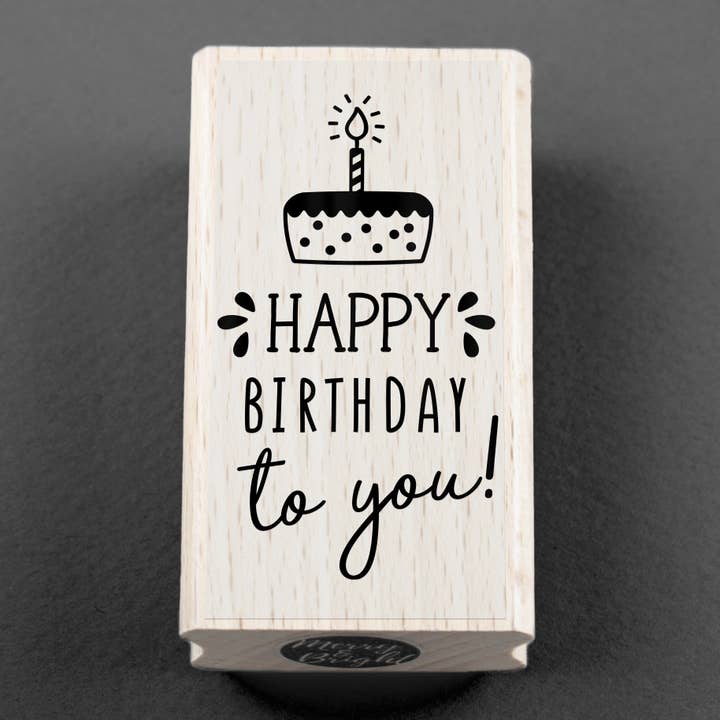Stamp Happy Birthday To You 45 x 80 mm for wholesale by Merry and Bright
