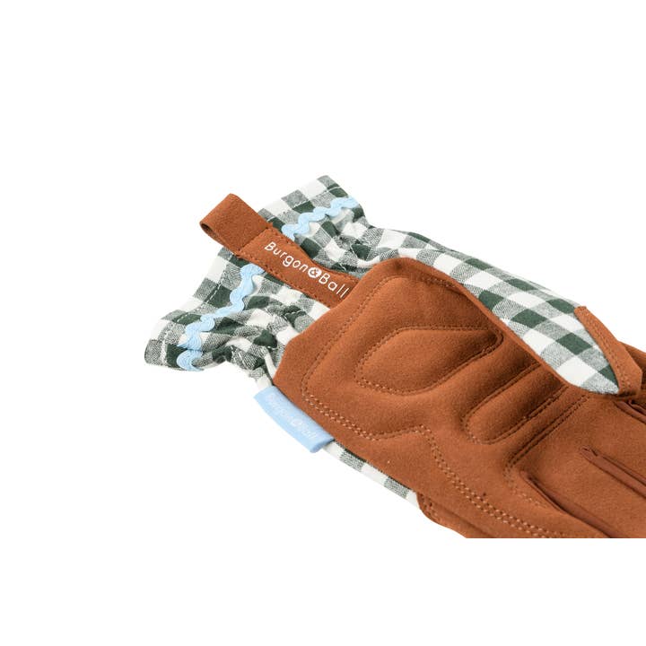 Burgon and Ball – wholesale Garden gloves – NEW Colour Collection Gloves - Heritage Green Check1