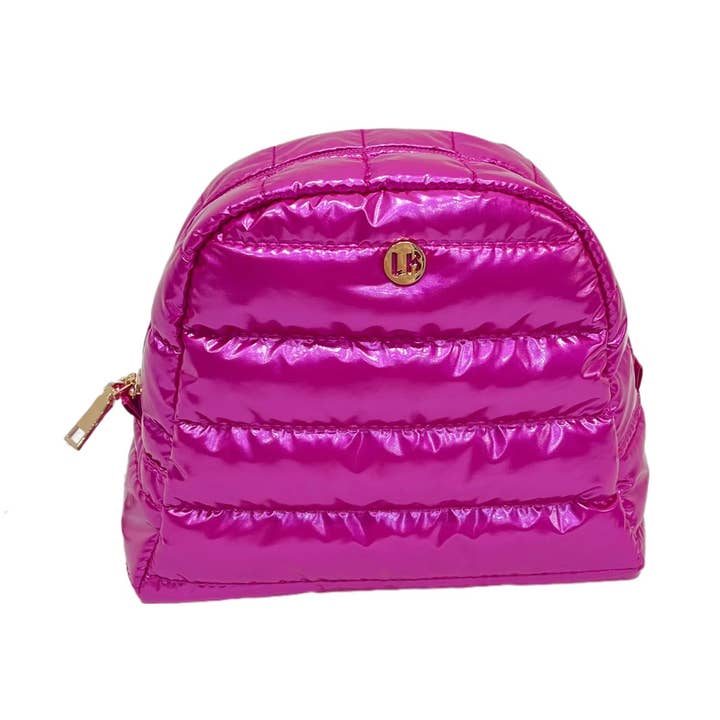 Irene Cosmetic Puffer Bag Fuchsia for wholesale by Lemonbella