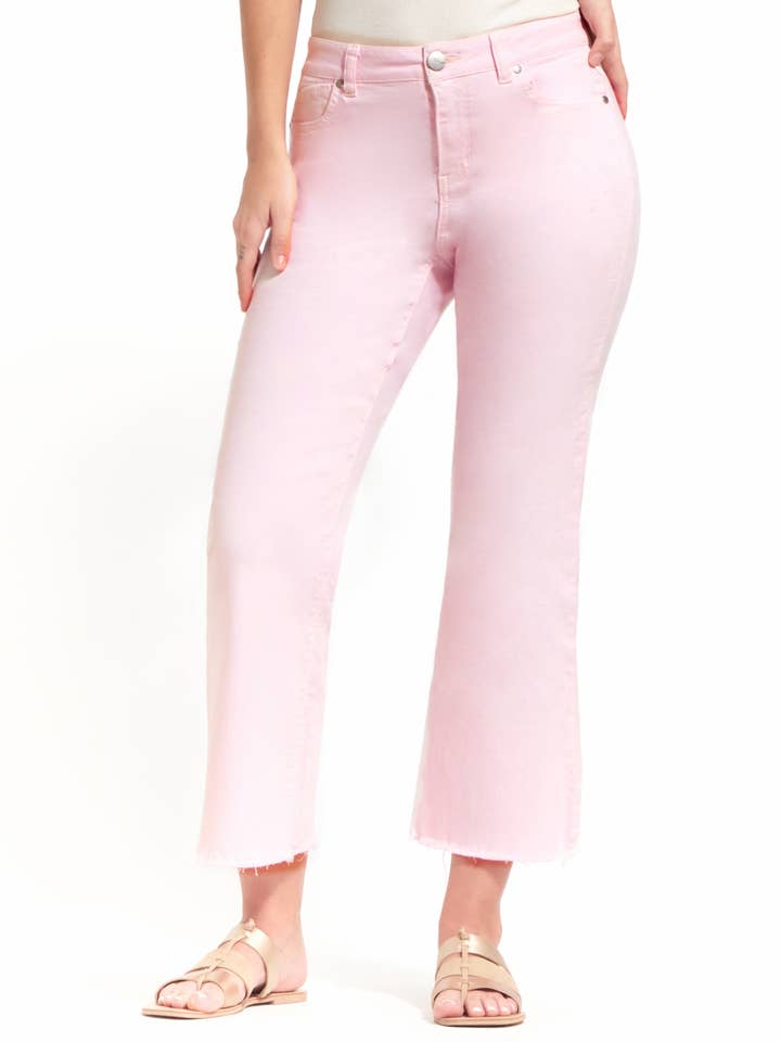 27" Luxe Demi-Boot Jean in Blush Fade (PINK JEANS) for wholesale by 1822 Denim