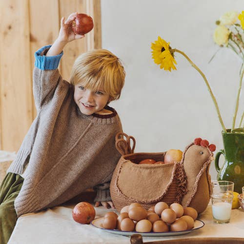 Lorena Canals - Wholesale Basket - Kids & Baby - Basket Chicken Toffee1