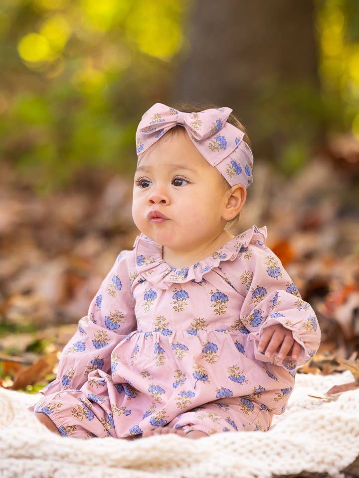 Pink Lavender Mae Romper for wholesale on Faire0