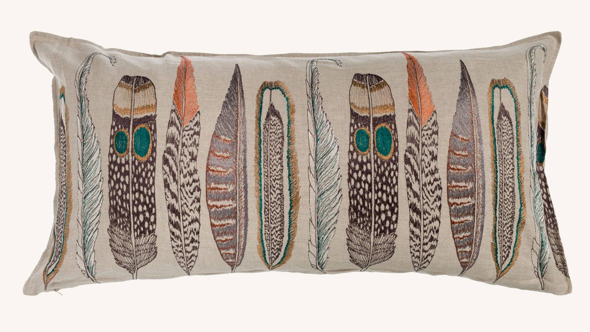 Coral & Tusk - Wholesale Lumbar Pillow - Large Feathers Lumbar6