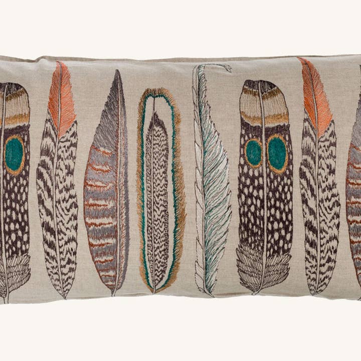 Coral & Tusk - Wholesale Lumbar Pillow - Large Feathers Lumbar6