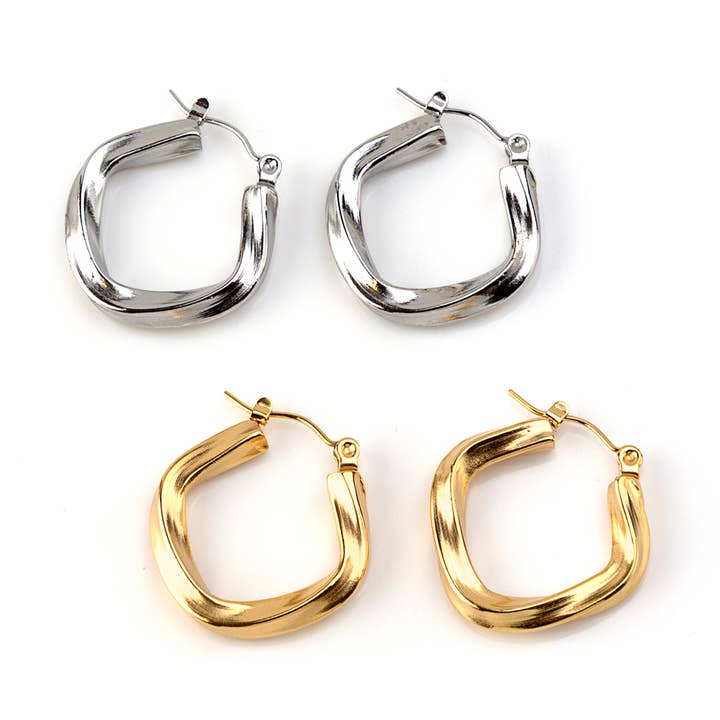 Shebiju - Wholesale Hoop Earrings - GKE2401026019 Steel Earring0