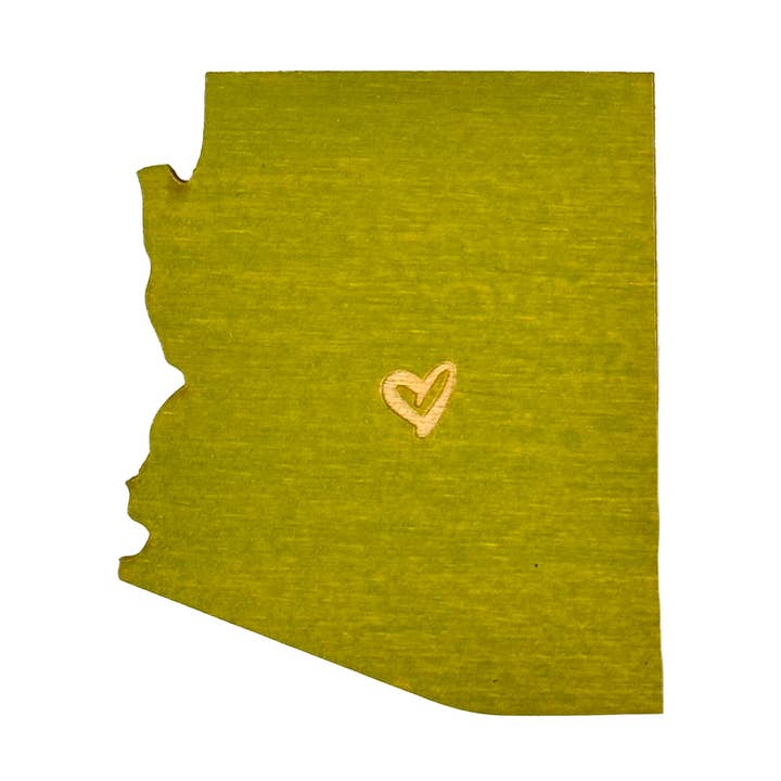 Arizona Heart Magnet for wholesale by SnowMade