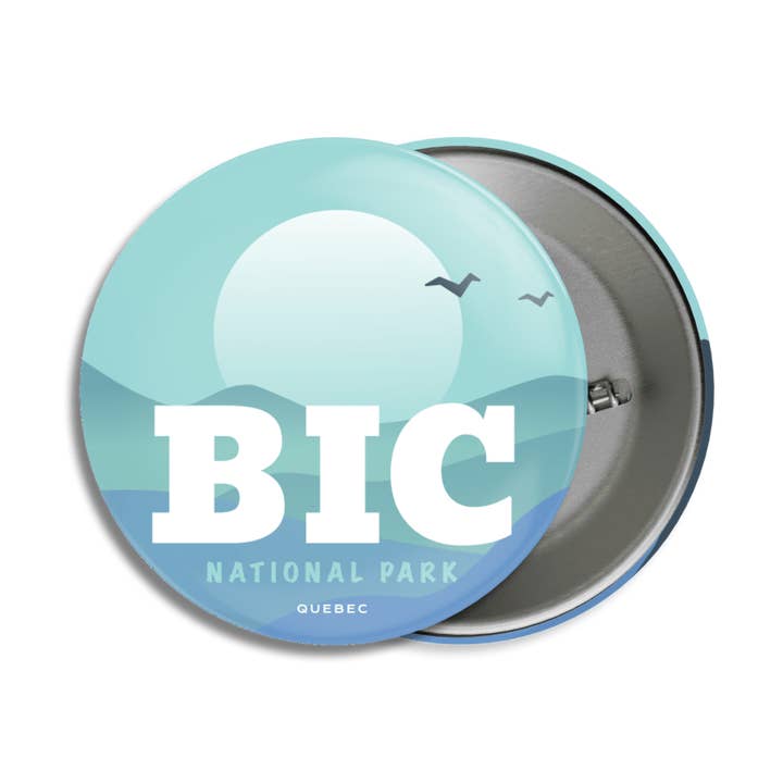 Canada Untamed - Vente Épinglettes/boutons - Bouton Pinback du Parc national du Québec du Bic0