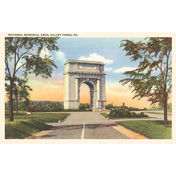 Art Print PA-494 National Memorial Arch, Valley Forge for wholesale by Found Image Press
