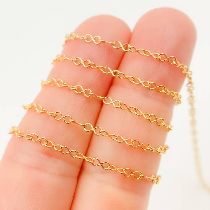 Jewels & Chains - Wholesale Link & Chain Necklace - V282GF. 14k Gold Filled Infinity Link Chain3