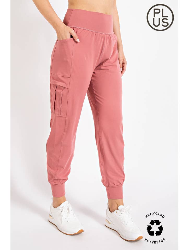 Rae Mode - Wholesale Athletic Sweatpants/Joggers - Women's - PLUS SIZE BUTTER JOGGER WITH SIDE POCKETS101