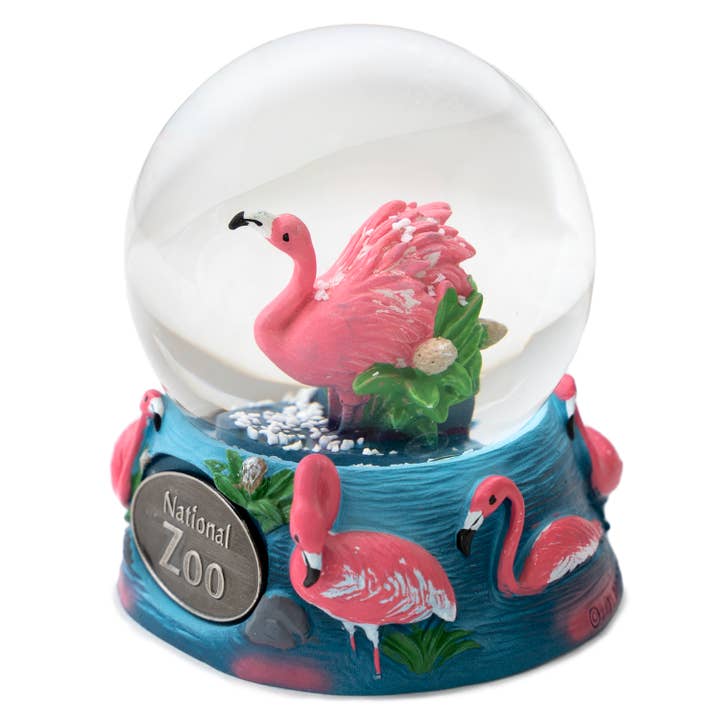 Flamingo Pink 65mm Snow Globe {Customization Required} for wholesale by Animals Forever, Inc