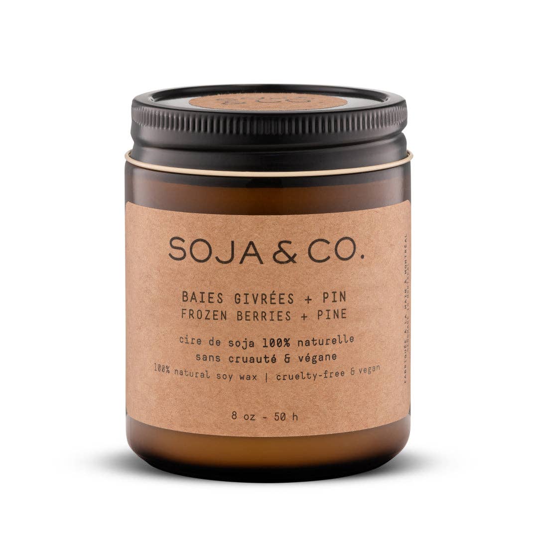 SOJA&CO.® - Wholesale Jar/Filled Candle - Soy Wax Candle | Frozen Berries + Pine0