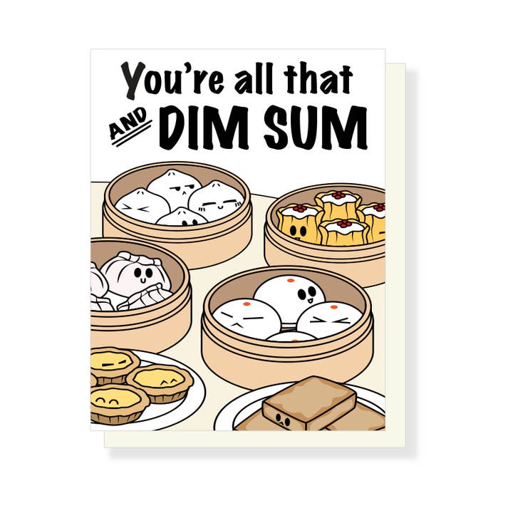 Emii Creations - Wholesale Everyday Greeting Card - All That and Dim Sum Card