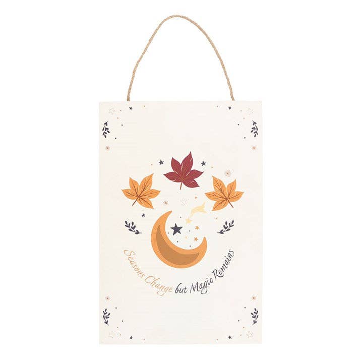 Something Different Wholesale – Sinal por atacado – Placa Pendurar Lua Crescente: As Estações Mudam, mas a Magia Permanece1