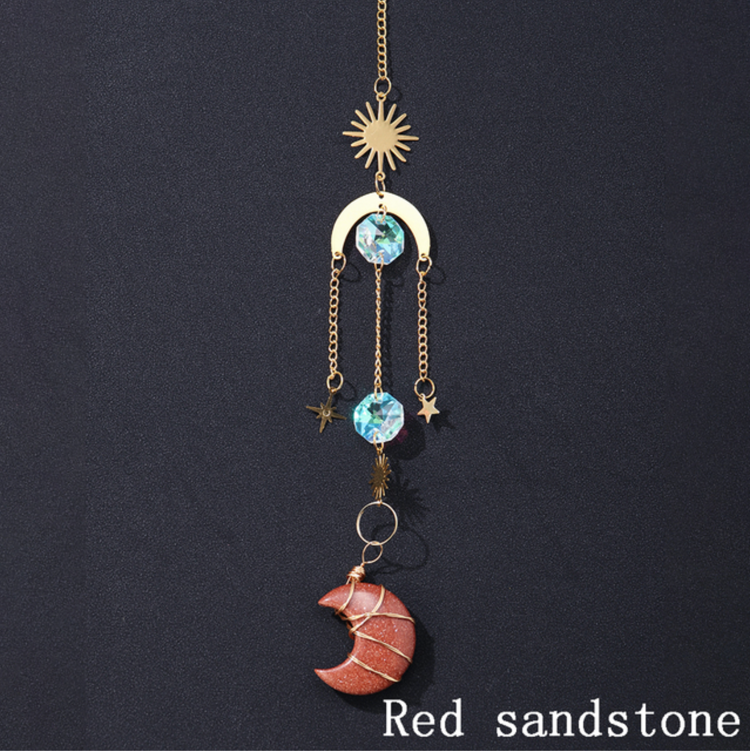 Crystolver (We Cover All Import Fees) - Wholesale Suncatcher - Crystal Moon Pendant Sun Catchers Decor10